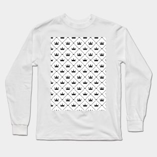 Cute Geometric Crown Pattern Long Sleeve T-Shirt